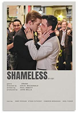 BBZL Shameless TV-Serie Poster Leinwand Kunst Dekoratives Gemälde Bild Druck Modern Familie Junge Mädchen Schlafzimmer Wohnzimmer Dekoration Wanddekoration Poster 30 x 45 cm