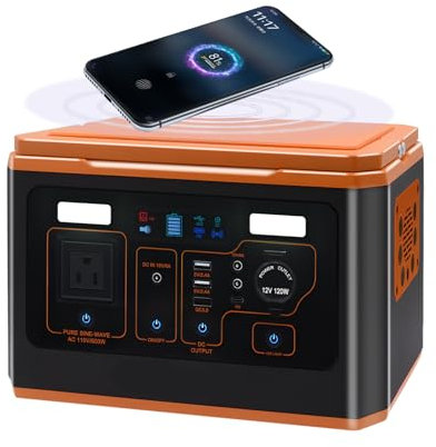 KAOLALI Estación de Energía Portátil 499 Wh 135000 mAh - Generador Solar Portátil 220V/500W, con salida de CA, Fuente de Alimentación de Emergencia, Generadores para Autocaravanas
