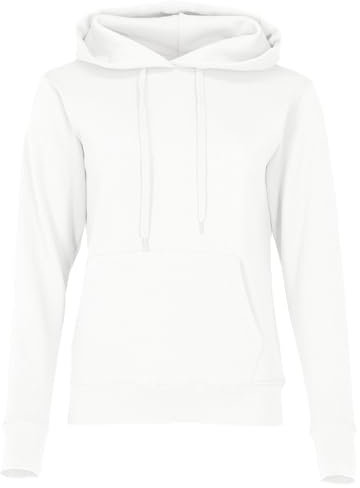 Fruit of the Loom Ladies Classic Kapuzen-Sweat + GRATIS MyShirt Stoffbeutel, Farbe:weiß + GRATIS MyShirt Stoffbeutel, Größe:L