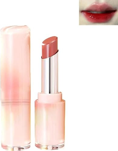 Juicy - Lápiz labial voluminoso, bálsamo labial tintado, tinte labial Jelly Plumping Lip Tint Lip Gloss acabado espejo, tinte labial hidratante de larga duración (5#)