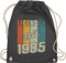 Turnbeutel Rucksack - 40. Geburtstag - Legendär seit 1985 - Vintage Farben - Unisize - Dunkelgrau - geschenkideen+für+frauen+ab+40 40er 1984 40 frau geschenk 40.geburtstag 1983 40-er vierzig 40ig