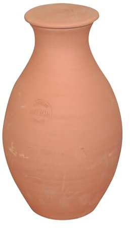 Jardibric - Difusor de Agua Ollas de Barro Enterradas - Un Método Ecológico para el Riego Lento y Natural de Tus Plantas (4 Litros, Barro)
