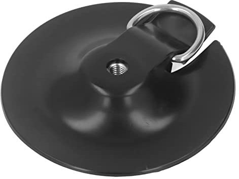 Syrisora Surfboard Camera Mount Base with D Ring PVC Stable Surfboard Camera Base Holder Stand Fixed Bracket for Outdoor Sports (Black)