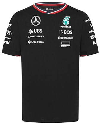 MERCEDES AMG PETRONAS F1 Herren 2024 Team Tshirt - Schwarz - Größe: XL