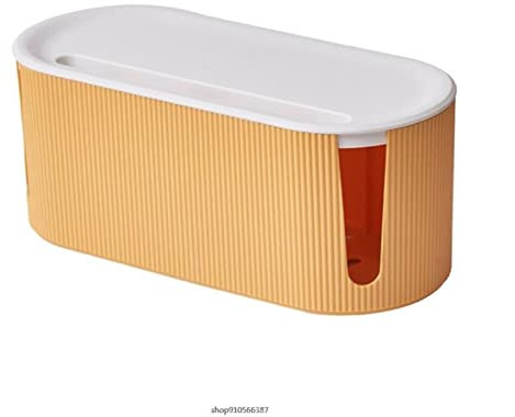 Kabelmanagement Kabelmanagement Aufbewahrungsbox mit Abdeckung ausgehöhlt ausgehöhlt Kunststoff-Ladegerät Sockeladapter Netzkabel Box Geeignet zum Verstecken von Kabeln und Power-Steckdosen Kabelbox (