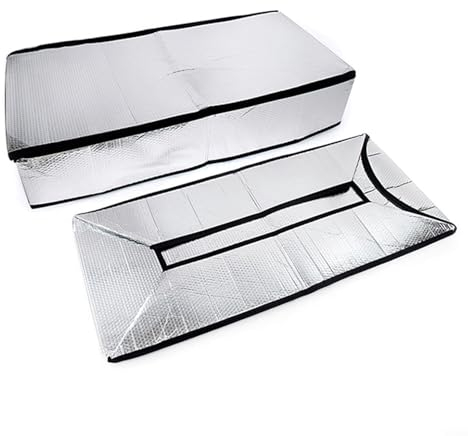 Drhomeam Dachbodentreppen-Isolationsabdeckung, 63,5 x 137,2 x 27,9 cm, Aluminium, R-14, Attic Stairway Insulation Cover