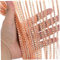 Beaded Door Curtains, 39x79in Door String Curtains Shiny Hanging Door Beads Curtain Decorative Wall Panel Fringe Window Room Divider Blind for Wedding Doorway Curtains Orange, Beaded Door Curtain