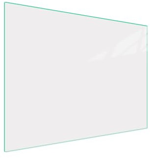DarHaus Placa protectora de vitrocerámica 70x52 cm 1 pieza cocina eléctrica universal para inducción protección contra salpicaduras tabla de cortar de vidrio templado como decoración blanco