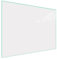 DarHaus Copri piano cottura induzione 70x52 cm copertura per piano cottura in vetroceramica 1 pezzi universale per piastre di cottura paraspruzzi tagliere in vetro temprato bianco