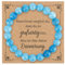 Hroanc Perlenarmband Beste Freundin Geschenke Armband Mutmacher Geschenk Geschenkideen Für Freundin Schwester Geburtstagsgeschenk Für Beste Freundin Freundschaftsarmband (Blau)