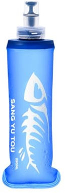 Misaakoeq Borraccia sportiva, morbida c-ollapsible in morbido TPU, riutilizzabile, bottiglia d'acqua da corsa pieghevole, morbida, 4 colori (500/250 ml)