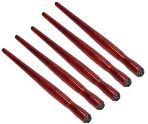 lvifloae 5 Stück Tachikawa Comic-Federhalter – Premium-Set aus Sandelholz für verschiedene Zeichenfedern, robust & langlebig für Tuschezeichnung und Manga (Farbe: rotes Holz)