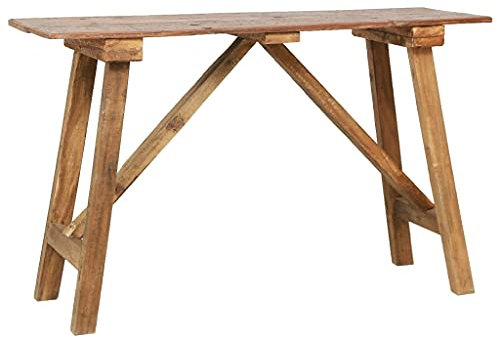 ShGaxin Konsolentisch, Flur Tisch, Beistelltisch, Bartisch, Stehtisch, Consolentisch, Eingangsbereich, Porch Table, 130x40x80 cm Altholz Massiv