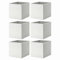Drona Fabric Storage Box Insert - White - 33x38x33cm - Foldable and Durable Cube Organizer for Shelves, Closets, and Home Storage, pack of 2