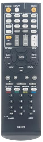 VINABTY RC-837M Replacement Remote Control Compatible with Onkyo AV Receiver TX-NR616 TX-NR616B TX-NR616S