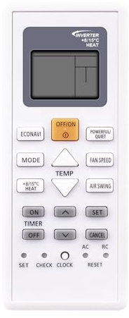 Telecomando Condizionatore Compatibile con Panasonic AC ACXA75C01920 CS-NZ9SKE CS-NZ25TKE CS-NZ12SKE