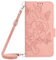 Cover per Huawei P20 lite,fiore di rosa Goffrato Custodia Flip Portafoglio Custodia Protettiva per Telefono in Morbida Silicone e Pelle PU con Motivo Rosa for Huawei P20 lite,Oro rosa