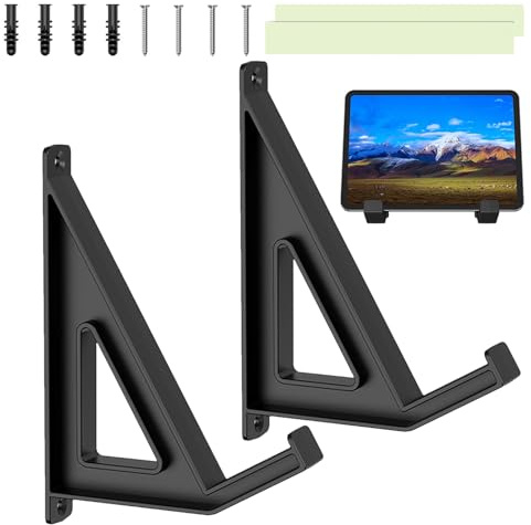 Générique Laptop-Wandhalterung, Keyboard Shelf Bracket, Computer Frame Rack, Adjustable Holder, Two Tier Set, Electronics Display Mount, Home Office Space Saving Organizer, 5,6 x 1,5 Zoll
