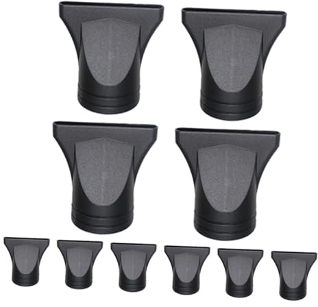 WEKADRIN 10pcs Universal Hair Dryer Nozzle Concentrator Attachments Flat Duckbill Styling Tool for Professional Hairdryers Replacement Front Nozzle for Home and Salon Use