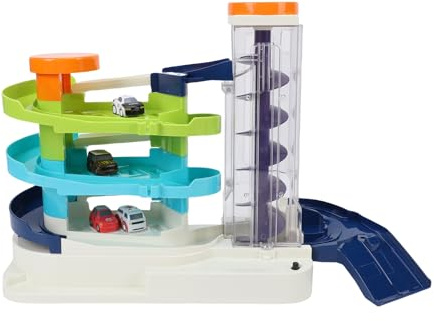 Dilwe Parking Garage Toy Playset, Fun Interactive Race Car Ramp Adventure Adventure Track Toys Sets