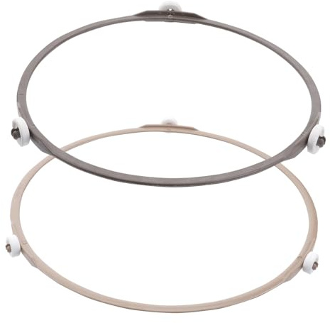 SHINEOFI 2 Stück Mikrowellen drehring aus Hitzebeständigem Lebensmittelechtem Material Ersatz für Glas drehtellerhalter Robust und Leicht Passend für Mikrowellenherde Rollenradius