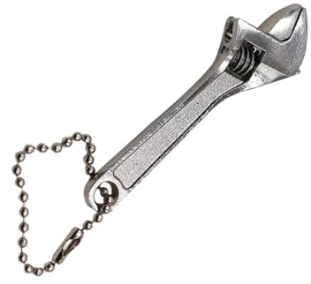 DONFAMDS Kleiner mit Ergonomischem Griff aus Metall Verstellbarer Schraubenschlüssel Silberfarben Leicht zu Tragen für Werkzeugkasten und