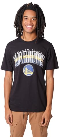 Ultra Game Herren NBA Tee Arched Plexi T-Shirt, kurzärmelig, Schwarz, M