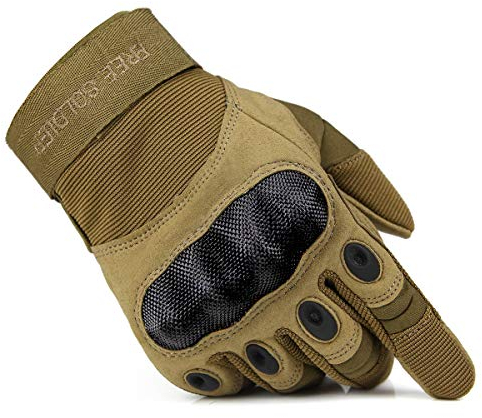 FREE SOLDIER Outdoor Handschuhe Herren Taktische Trainings Motorradhandschuhe Kletter Tactical Handschuhe Vollfinger Handschuhe Gilt für Radfahren Airsoft Militär Paintball (M,Sandfarbe)