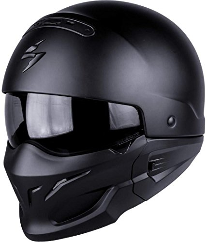 Scorpion 82-100-10-04 Motorradhelm - Exo Combat, Noir, Größe M