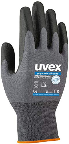 Uvex Phynomic Allround – Sicherheitshandschuhe – leicht und schmutzabweisend für mechanische Aktivitäten ,1 Paar