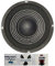1 Plug & Sound S-108 schwarz tiefton Lautsprecher 25 cm 250 mm 10 Durchmesser 75 watt rms 150 watt max mit 8 ohm impedanz für Home Parties empfindlichkeit 88 db, 1 STK + 3 kostenlose Aufkleber