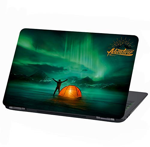 Laptop Folie Cover Adventure Klebefolie Notebook Aufkleber Schutzhülle selbstklebend Vinyl Skin Sticker (13-14 Zoll, LP30 Nordlichter)