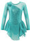 iEFiEL Kinder Mädchen Eiskunstlauf Kleid Langarm Swing Schaukel Tanzkleid Pailletten Ballettkleid Body Glitzer Trikot Turnanzug Gr. 104-176 A Minzgrün 140
