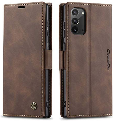 Ququcheng Schutzhülle für Samsung Galaxy Note 20, Leder, Flip Schutzhülle mit Magnetverschluss
