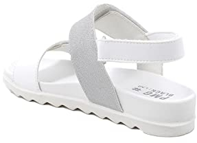 Primigi Damen Dollys Sandale, Weiß Silber, 35 EU