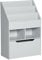 HOMCOM Kids Bookshelf with Storage Drawer, Children's Bookcase with Wheels, Toy Organiser for Bedroom, Playroom - Grey