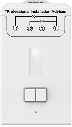 Kinetic Wireless 2 Channel ON/OFF Receiver, Max Load 1000W Only Work With ECO-NEWLEAF Switches (2 Channel Receiver)