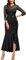 MISSMAY Women's Vintage Lace 2/3 Sleeves Evening Party Wedding Guest Formal Long Dress (X-Large, Black)