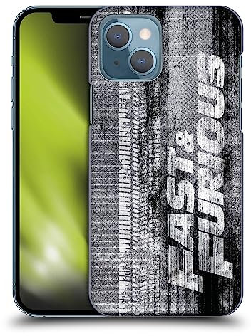 Head Case Designs Officially Licensed Fast & Furious Franchise Tire Skid Marks Logo Art Hard Back Case Compatible With Apple iPhone 13