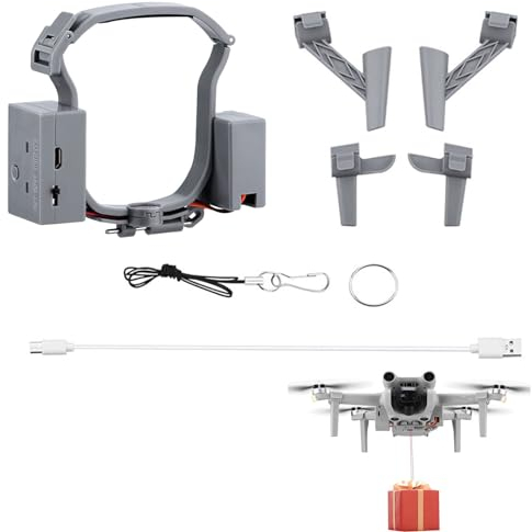 Airdrop System Gerät mit Landing Gear für DJI Air 3 Drone Airdrop Payload Release Drop System Gerät Clip Lieferung Transport für DJI Air 3 Hochzeit/Angelschnur Köder Ring Werfer