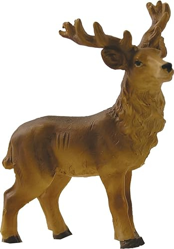 FADEDA Hirsch/Höhe:7 cm/handbemalt/detailgetreue Krippen Figuren - Weihnachten Tisch Dekoration Krippe Zubehör