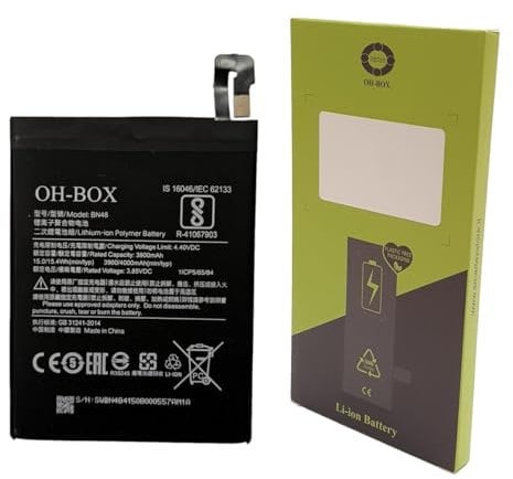 OH-BOX® Battery compatible with Xiaomi BN48 Redmi Note 6 Pro (M1806E7TG)
