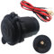 Cigarrillos Outlet, Dujelixa 1 PCS Enchufe Adaptador Hembra Impermeable Soporte para Puerto de Carga para automóvil y Motocicleta con Fusible de 60 cm para Universal 12-24 V Coche Barco Motocicleta