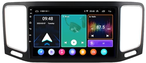 Carplay Autoradio für VW Sharan 2012–201832 GB DAB + Radio, 22,9 cm Android 13, Auto-GPS, Navi, Bluetooth-Player, Audio-Video-Player, GPS (8 GB RAM + 128 GB ROM)