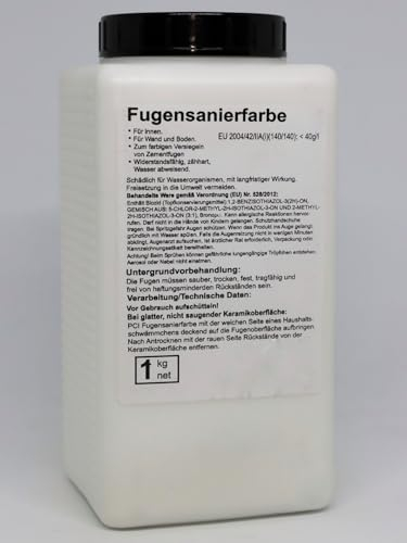 PCI Fugensanierfarbe 1kg Nr. 31 Zementgrau Fugenfarbe Fugenversiegelung Fugenmörtel Fliesenfuge Sika