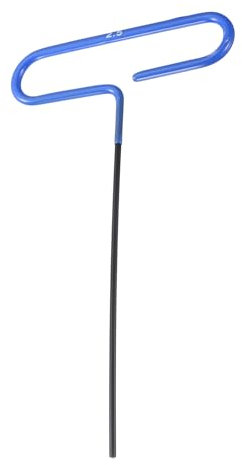 sourcing map T Handle Hex Key Wrench 2.5mm Metric Long T-Key Hexagon Wrenches Spanner Repair Tool with Cushion Grip