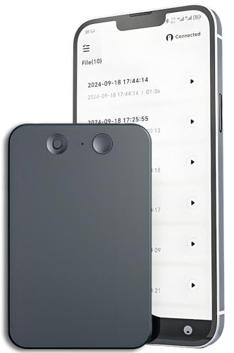 AI Voice Recorder, Magnetic Voice Recorder with No Fee for Transcribe Summarize Empowered by ChatGPT, App Control, 58 Languages, 64GB Memory, Audio Recorder for Lecture, Meeting, Calls,Green