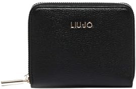 Liu Jo Portefeuille pour femme, noir, en polyuréthane, classique, spacieux, Noir, Taille unique, Classique