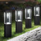 Joomer Lampade Solari da Giardino, 4 Pezzi LED Luci Solari Esterno per Prato Quadrate, Impermeabile Luci Solari da Giardino con Lampadina per Corte Terra Cortile Vialetto, Bianca