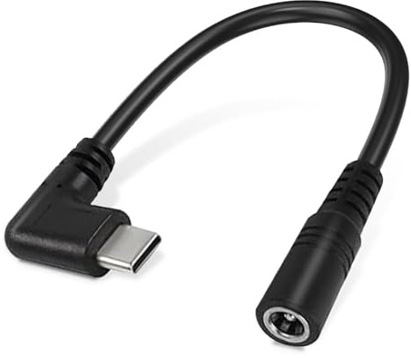 Heated Jacket Battery Step-up Adapter Charger for Heated Jacket, Heated Vests and Heated Hoodies (Black(USB C to DC))